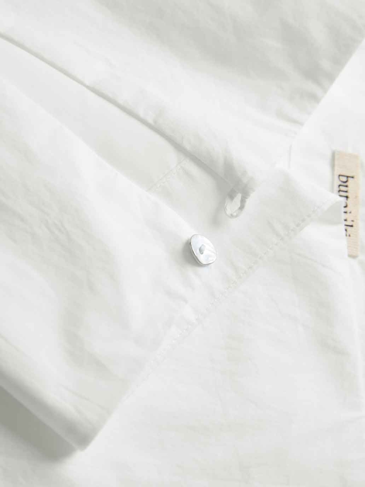 White Off-Shoulder Drop-Sleeve Top