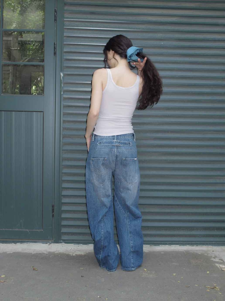 Light Purple Ribbed Henley Tank Top