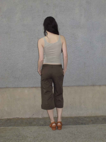 Light Grey Ribbed Henley Tank Top