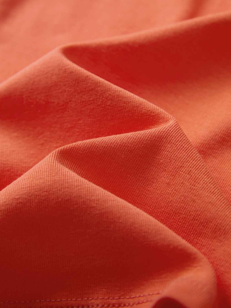 Bright Orange Henley Tank Top