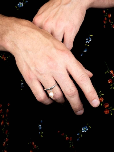 Anneau Simple Cultured Pearl Ring