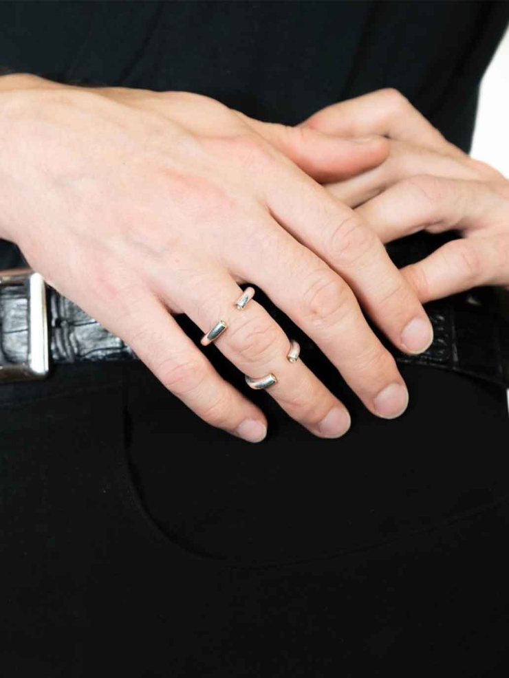 Double Phallanges Ring Set