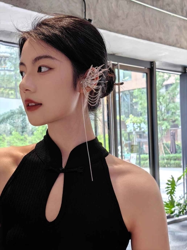 Blossoming Rain Ear Cuff-Single