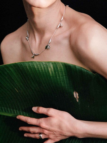 Silver Sprout Necklace