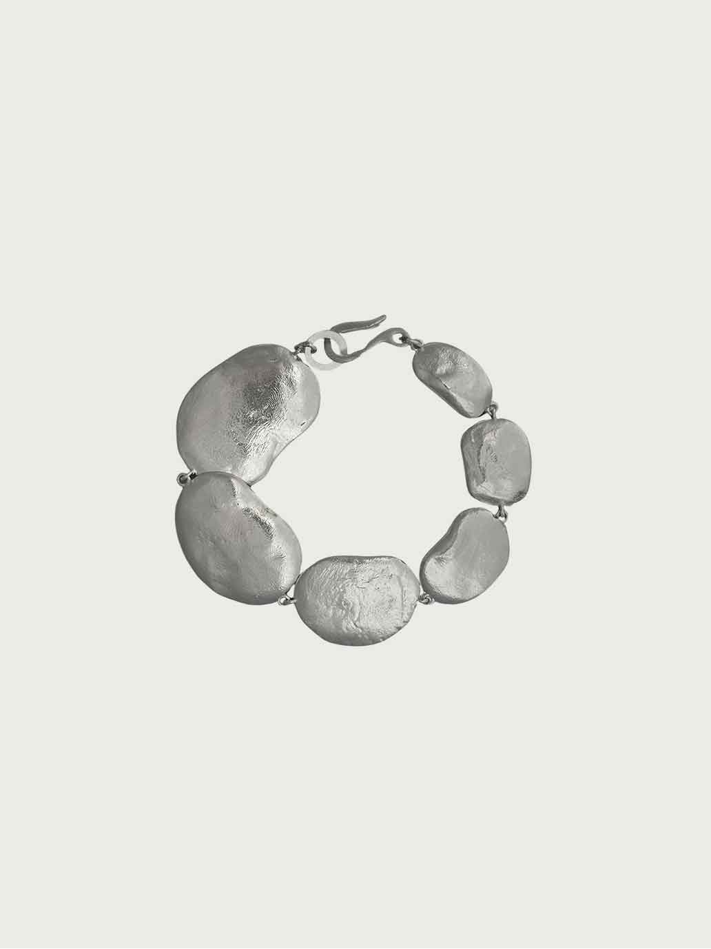 Silver Nutshell Sequence Bracelet