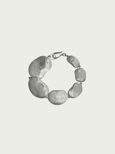 Silver Nutshell Sequence Bracelet