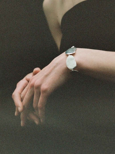 Silver Nutshell Sequence Bracelet