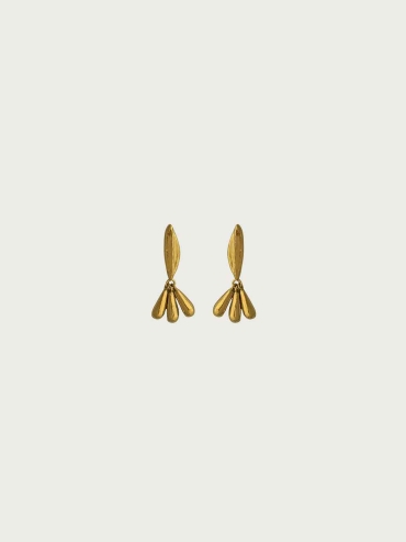 Gold Sprout Earrings