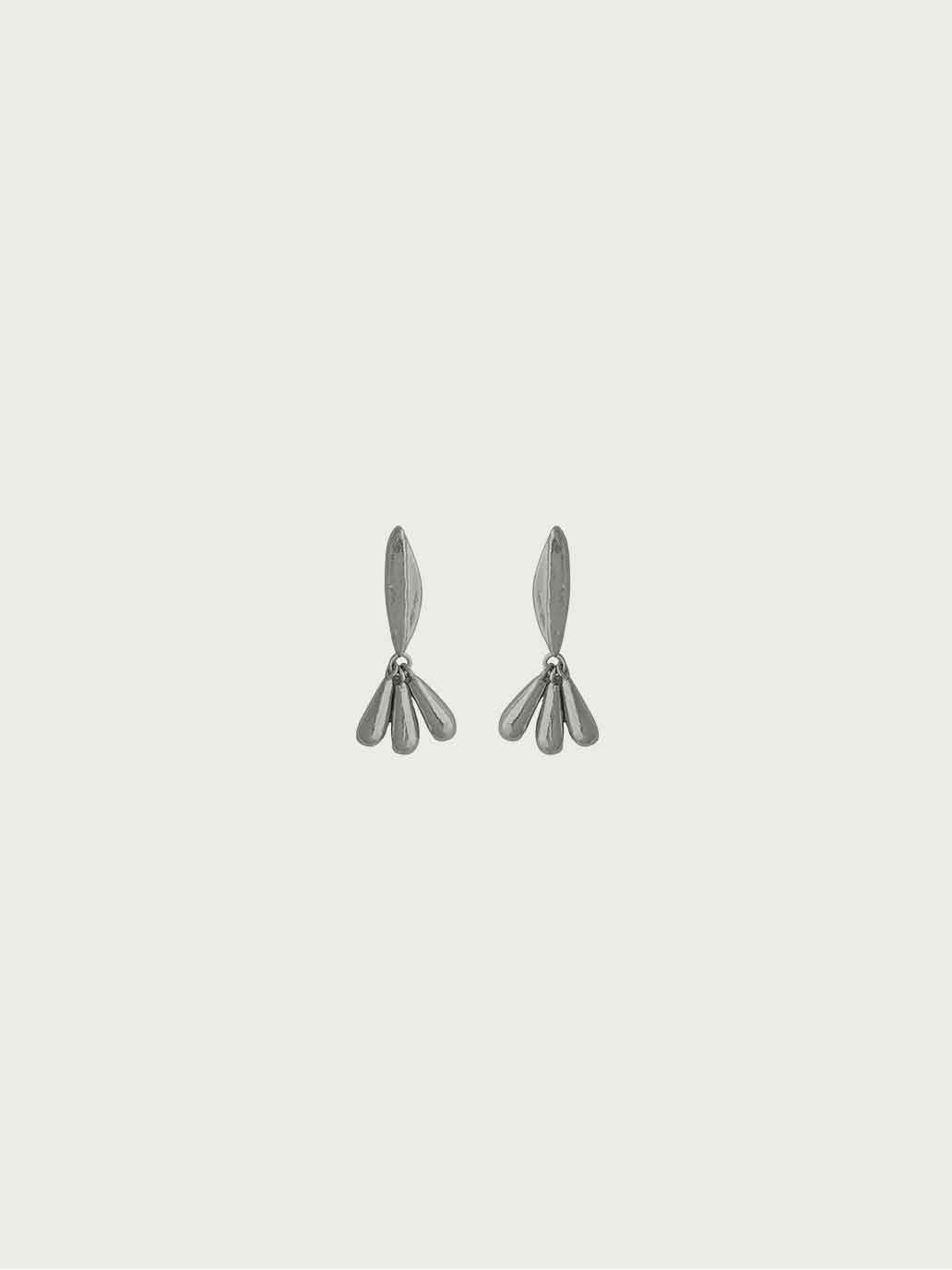 Silver Sprout Earrings