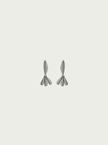 Silver Sprout Earrings