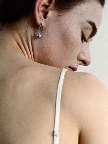 Silver Sprout Earrings