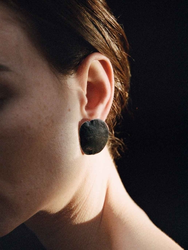 Silver Nutshell Earrings