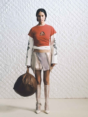 Pink Lace Mini Skirt