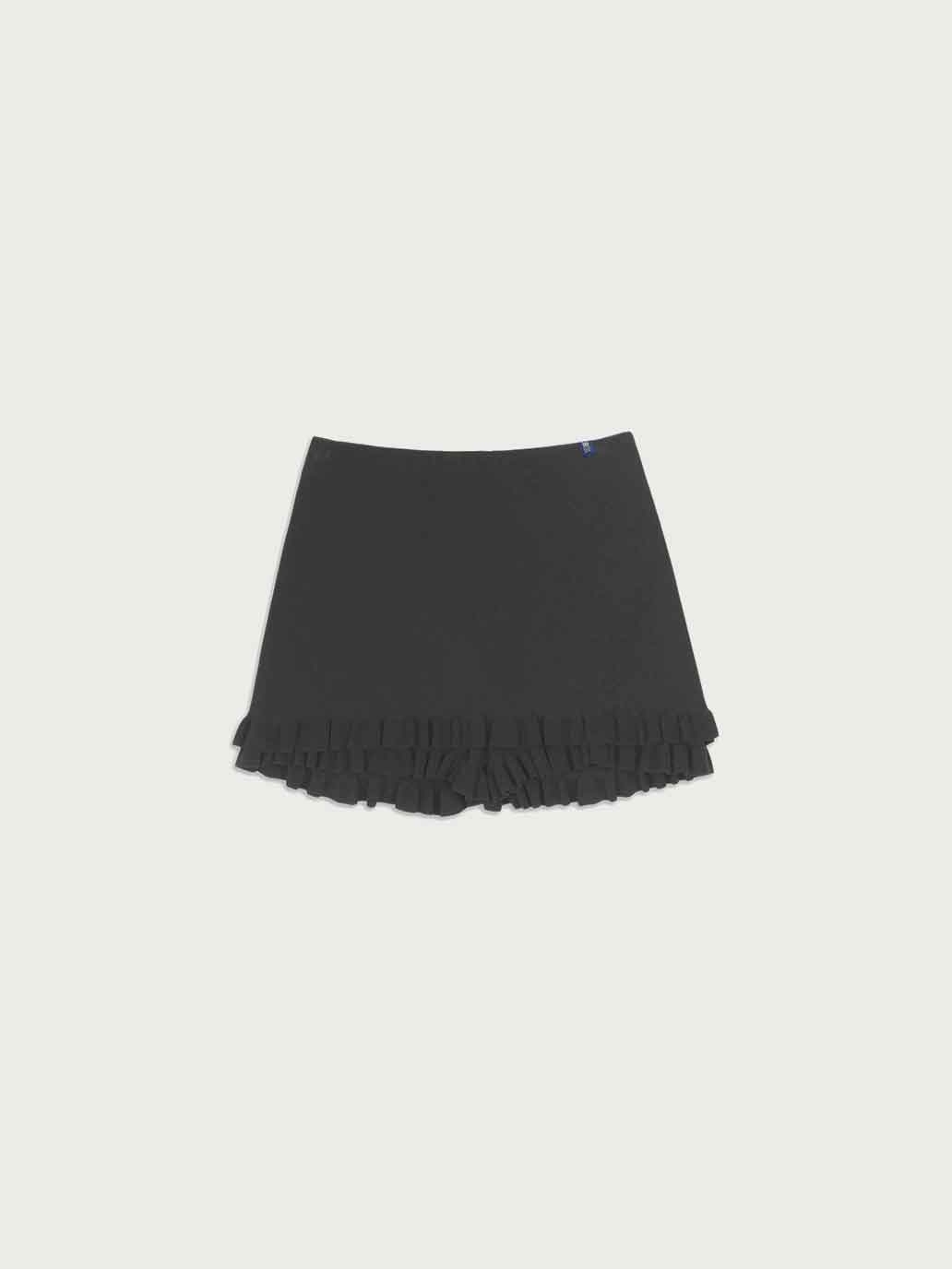 Black Double Layer Shorts