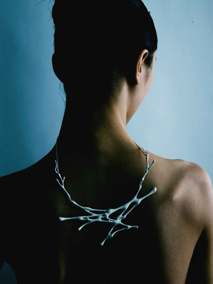 Silver Flux Necklace