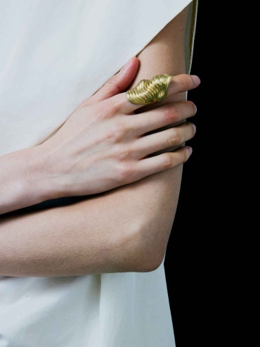 Gold Annulus Venus Ring