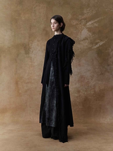 Black Structured Panel Jacket