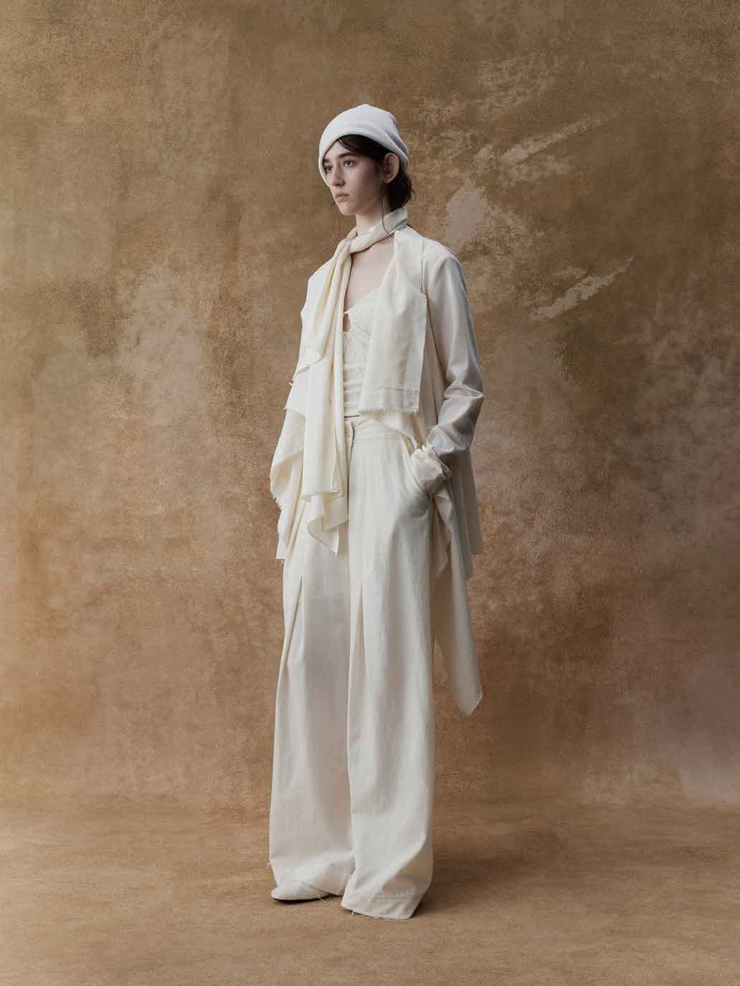 Lace-Trimmed Oversized Collar Cardigan