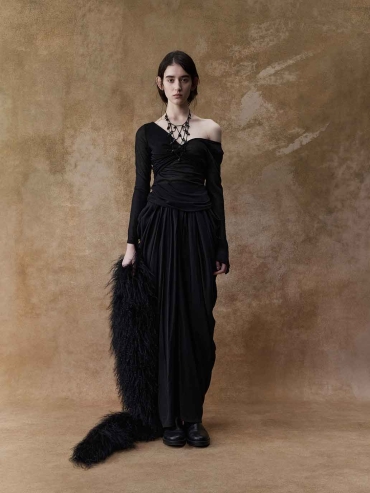 Black Twist-Knot Knit Top