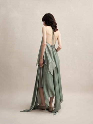 Grey Bell Tassel Skirt