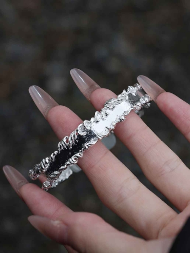 Silver Feather Bracelet