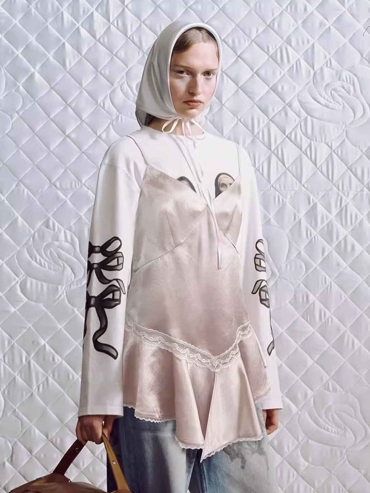 Nude Pink Lace Tank Top