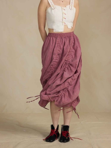Pink Drawstring Skirt​​