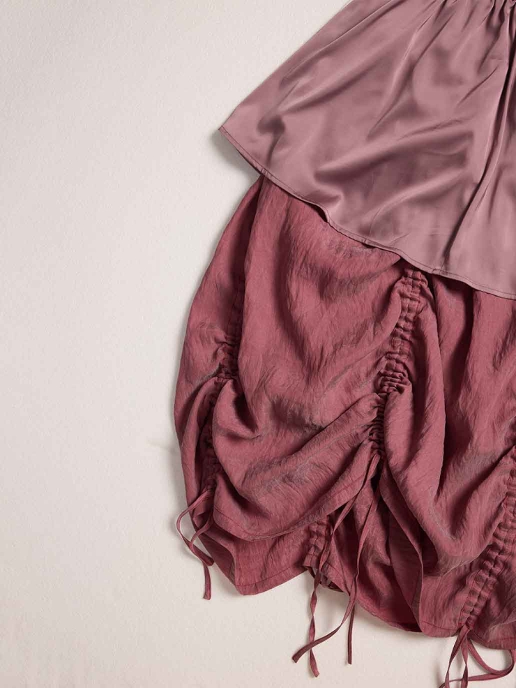 Pink Drawstring Skirt​​