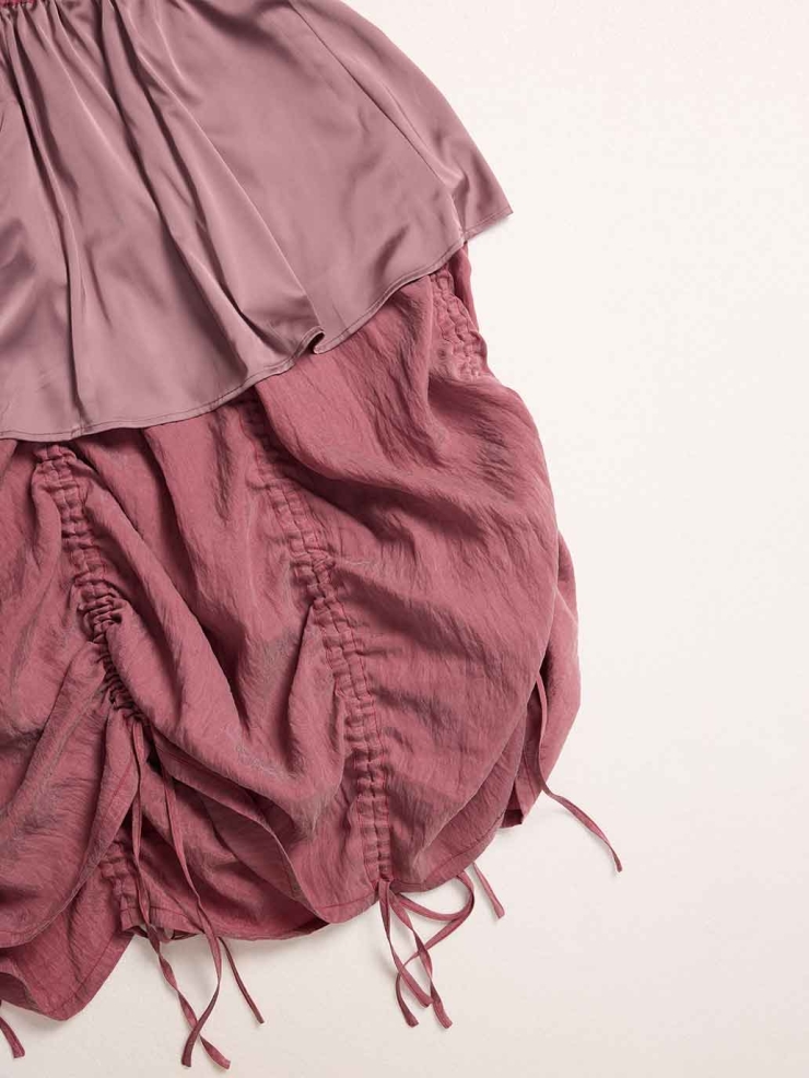 Pink Drawstring Skirt​​