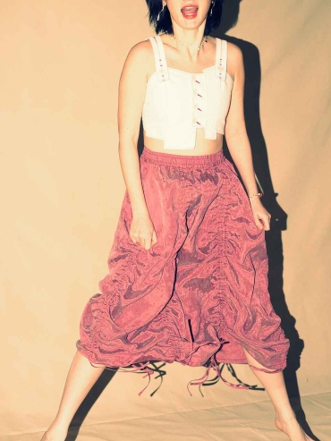 Pink Drawstring Skirt​​