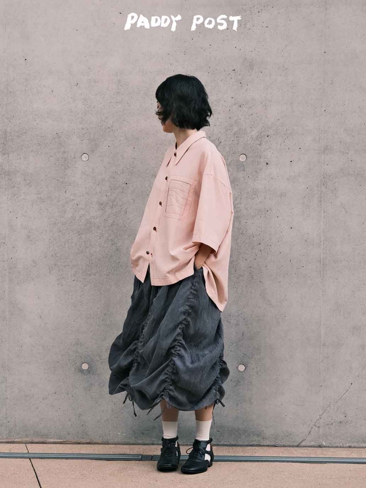 Black Drawstring Skirt​​