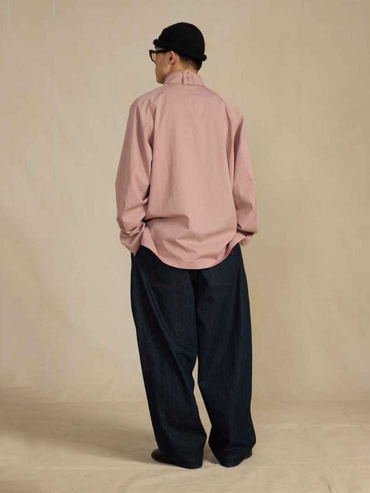 Navy Relaxed Denim Trousers