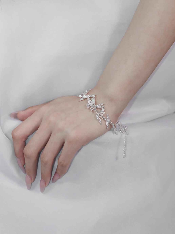 Silver Butterfly Chase Bracelet