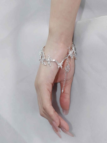 Silver Butterfly Chase Bracelet