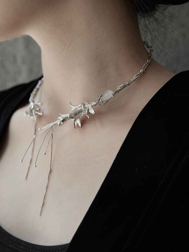 Silver Branch Necklace