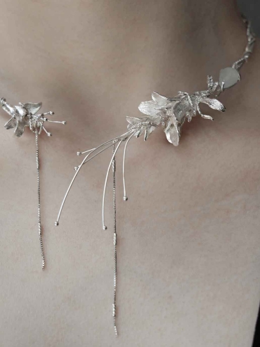 Silver Branch Necklace