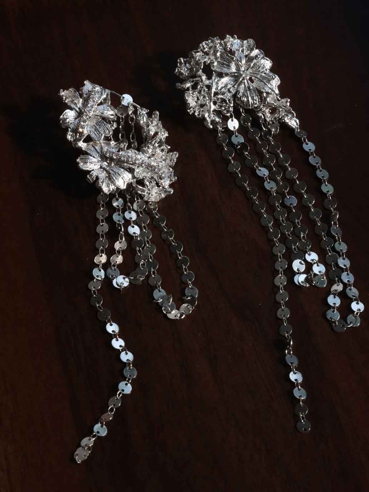 Silver Spring Blossom Stud Earring-Single