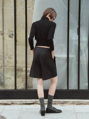 Black Two-piece Layered Sweater