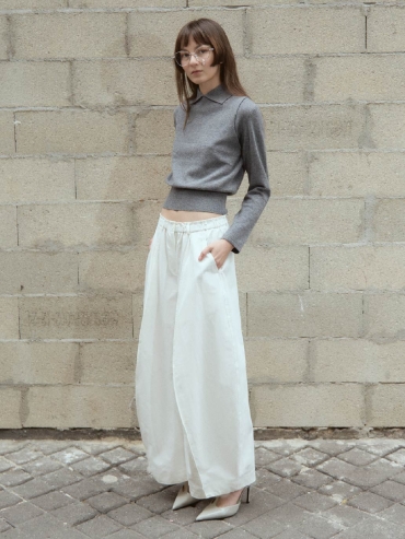 White Ballon Pants