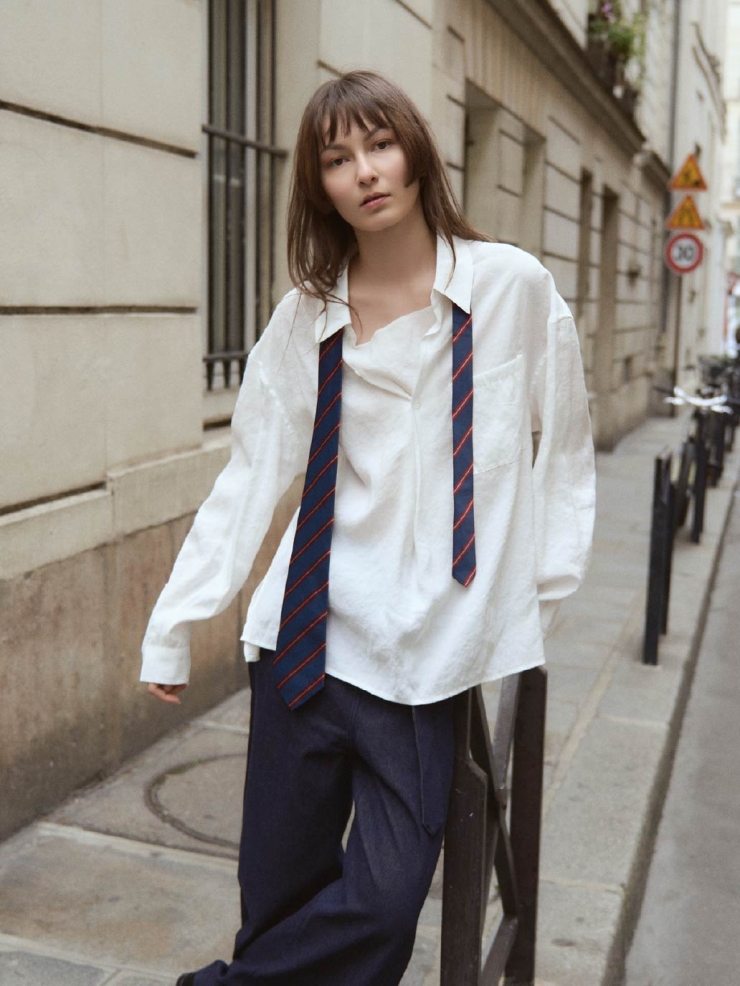 White Pull-over Shirt