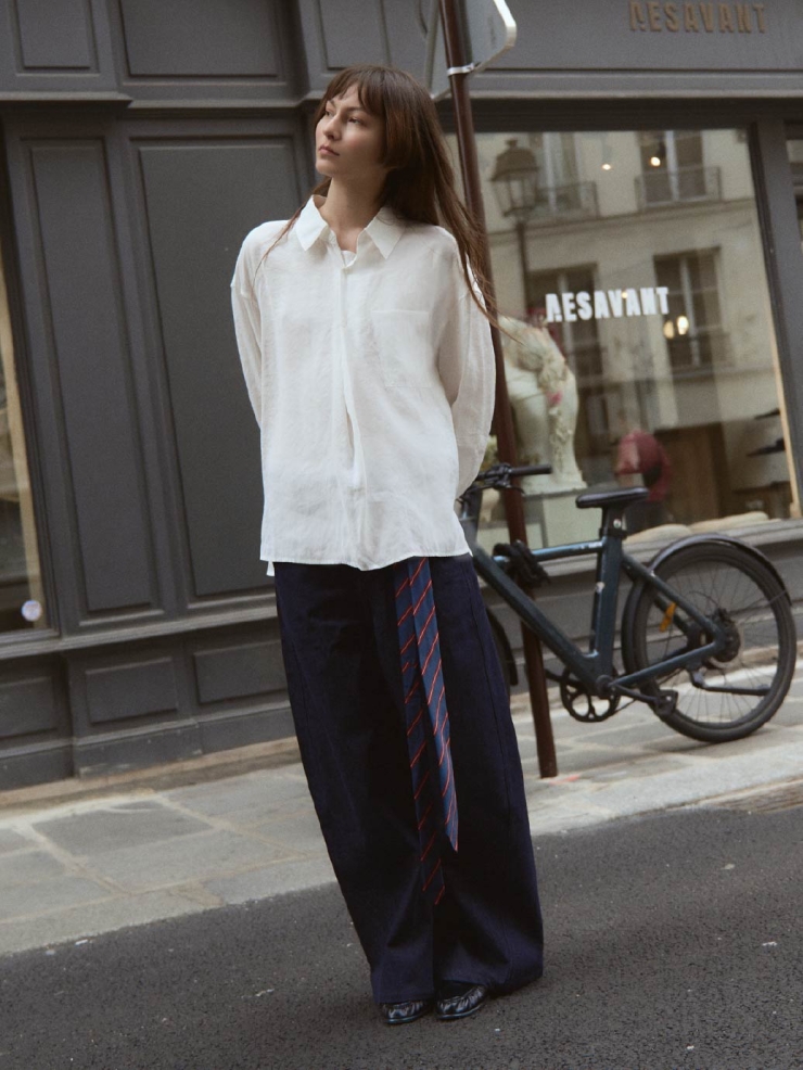 White Pull-over Shirt