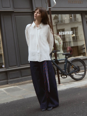 White Pull-over Shirt