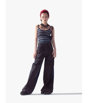 YUEQIQI Upcycled Wide Jean