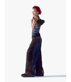 YUEQIQI Upcycled Wide Jean