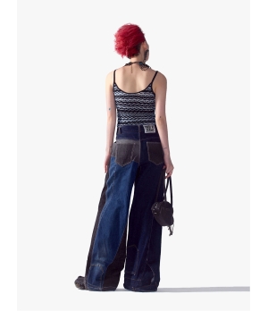 YUEQIQI Upcycled Wide Jean