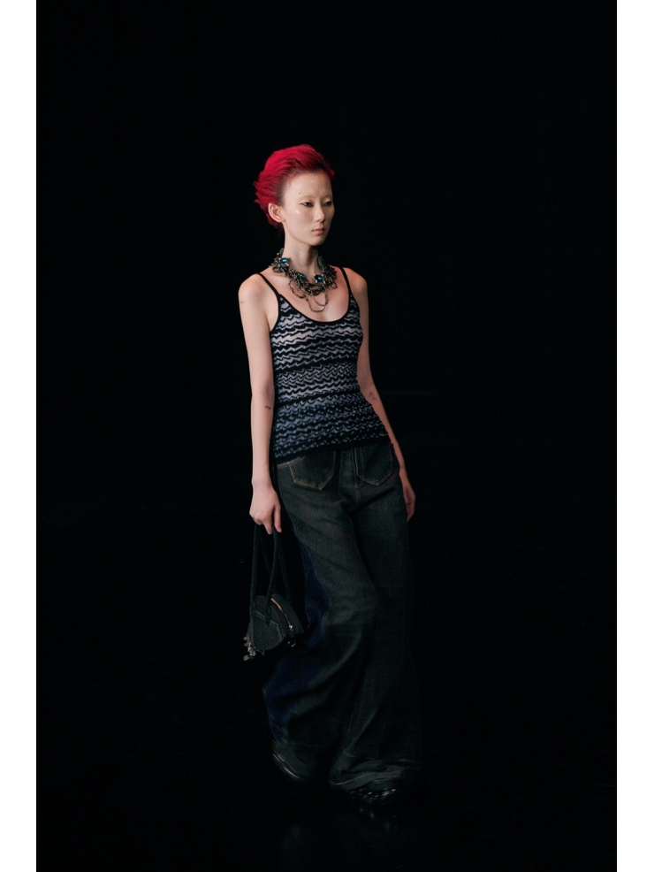 YUEQIQI Upcycled Wide Jean