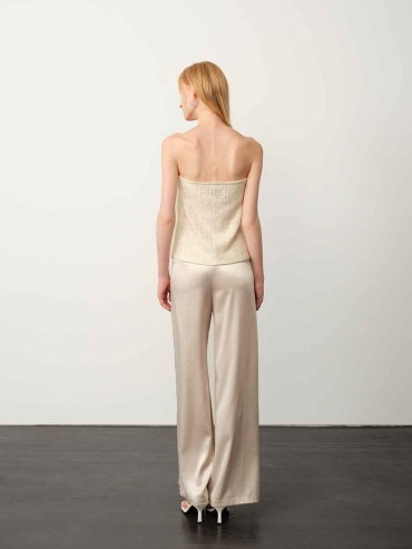 White Snowflake Knit Top