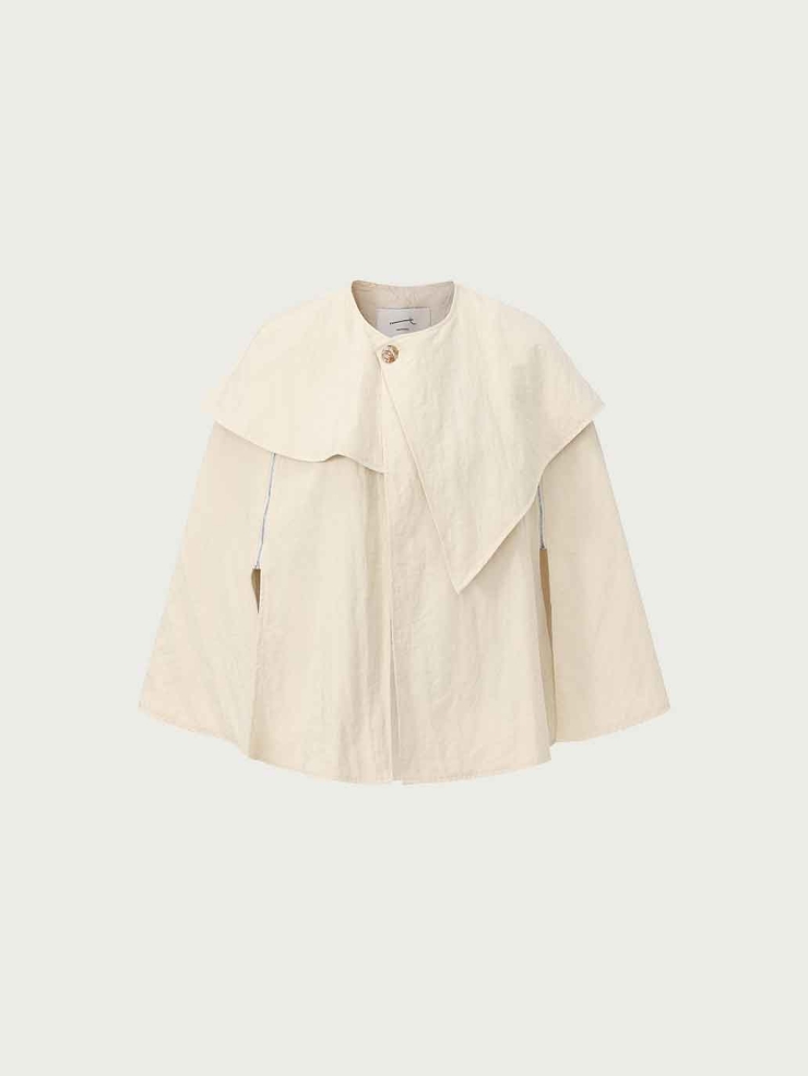 Apricot Textured Reversible Cape