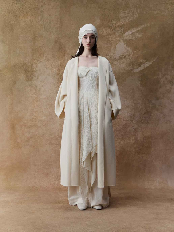 White Lace Strapless Dress