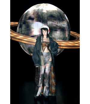 YUEQIQI "Terrarium" Tulle Flaires Trousers